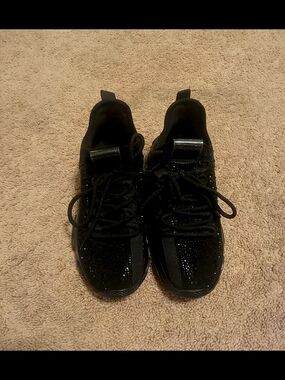 Steve Madden Black Sparkle Knit Sneakers